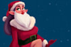design your santa cartoon christmas logo