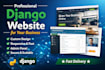 built responsive custom website with django