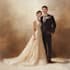 design a couple portrait and wedding portrait