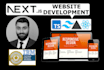 build next js, react js, tailwind css, professional website