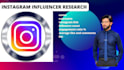 provide targeted instagram influencer research
