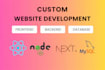 be your full stack web developer, front end, backend developer