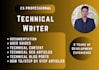 write user manuals, documentation, technical SEO articles and blog posts