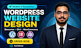design, redesign, clone, edit and build wordpress website development