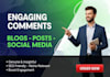 write genuine, niche relevant comments to boost community engagement