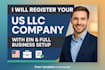 register your US llc company with ein and full business setup