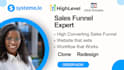 design, migrate, optimize, sales funnels websites on gohighlevel, systeme io