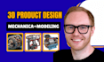 do mechanical design in autocad drafting, solidworks, fusion 360, cad modeling