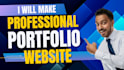 design professional portfolio website, CV resume, ads design