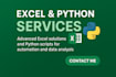 advanced excel expert and intermediate python developer