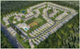 render architectural 3d site plan property for real estate