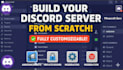 design and setup a professional discord server with roles and bots
