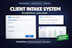 build a client intake form with auto confirmation emails