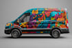 vehicle wrap design, car wrap design, van wrap design