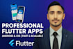develop professional flutter apps for android and ios