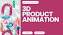 create a professional 3d animation for makeup and beauty products