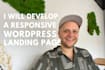 develop a responsive wordpress landing page