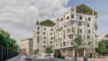 reconstruct 3d residential complex,exterior layout, cgi facade ,site plan render