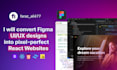 convert figma designs into reactjs website