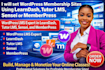 set wordpress membership sites using learndash, tutor lms, sensei or memberpress