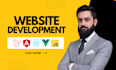 do custom ai website development as full stack developer, front end developer
