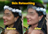 professional skin retouching and smooth skin