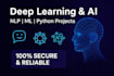 develop ai, machine learning, deep learning and nlp projects in python