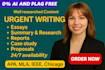do essay writing, research and summary, report apa paper