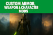 create custom armor,weapon or character for skyrim,fallout4,bg3 mods