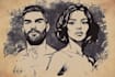draw retro grunge style portrait