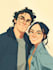 do realistic family portrait, couple art