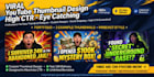 design eye catching viral youtube thumbnail in 3 hours
