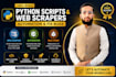 build python automation scripts, fix bugs and web scrapers