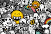 create cute doodle art illustration, and cartoon