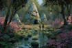 draw a magical environment concept art