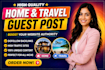 do high da guest post, home guest post , dofollow travel guest post