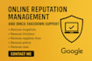 permanently remove mugshots articles false news delete negative links on google