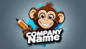 do wonderful monkey mascot logo design with unlimited review