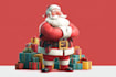 create christmas  portrait illustration, character portrait