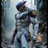 do  cyberpunk, sci fi, robot, mecha character concept art