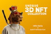 create custom 3d nft art collection and animation