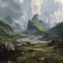 create fantasy landscape concept art