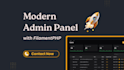 use filamentphp for modern admin panel dashboard development