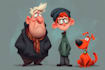 create illustration cartoon character or mascot