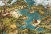 draw a fantasy map illustration