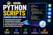 create custom python scripts for automation, scraping and apis
