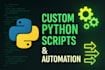create custom python scripts and automation solutions