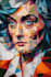 create a unique low poly vector portrait art