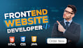 design website frontend using html, css, boostrap and javascript