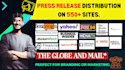 do press  release distribution, submit pr, and write press release